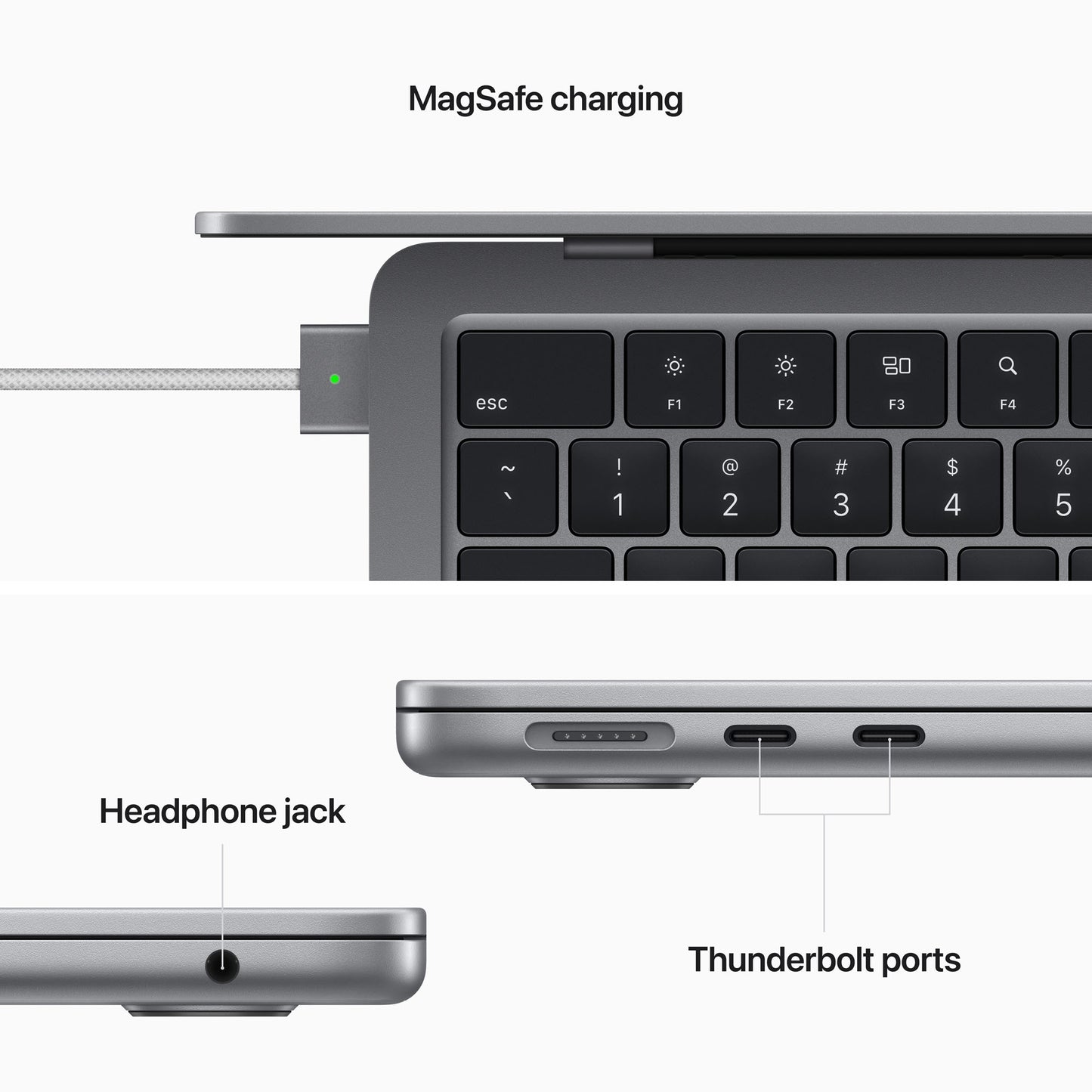 13-inch MacBook Air: Apple M2 chip with 8-core CPU and 8-core GPU 256GB - Space Grey