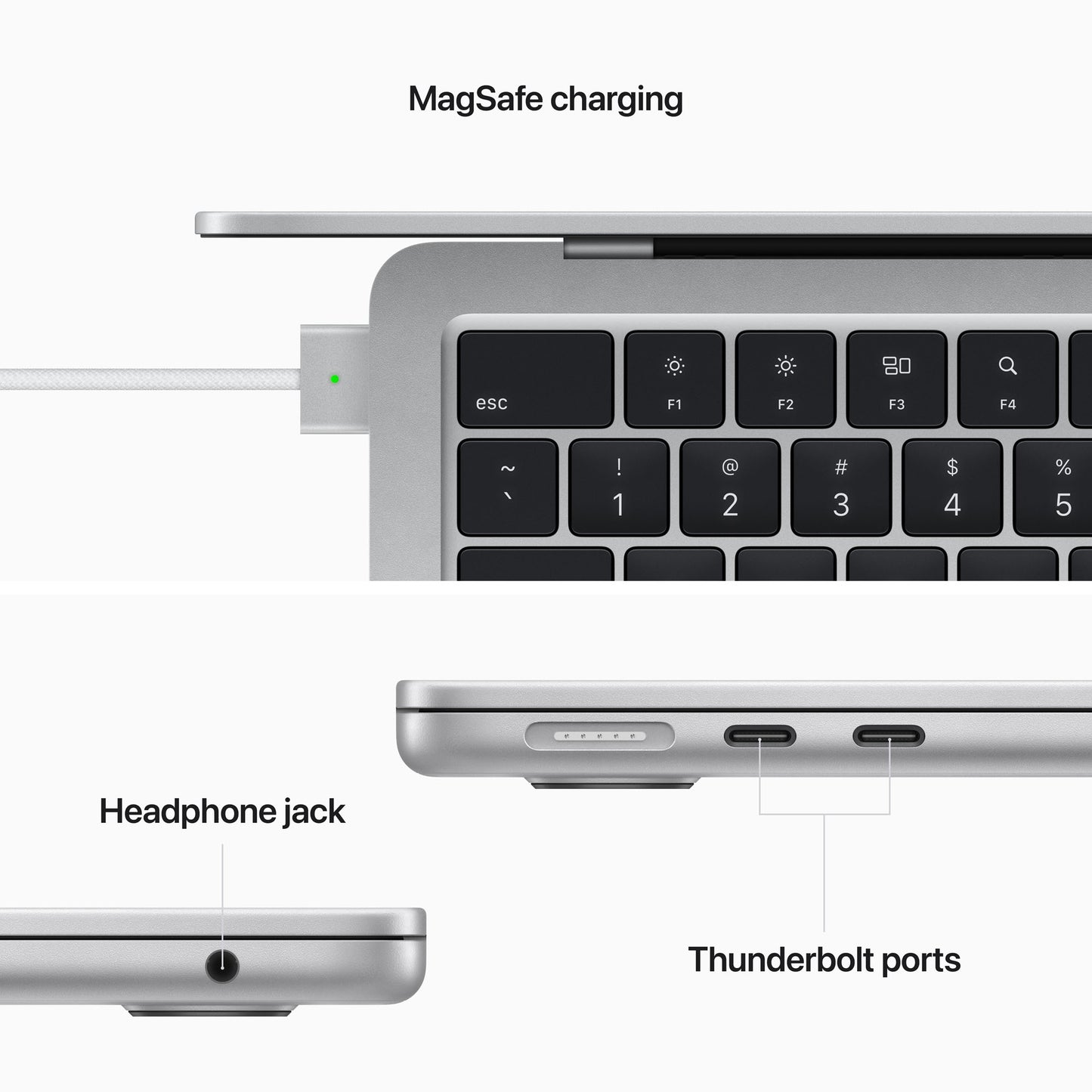 13-inch MacBook Air: Apple M2 chip with 8-core CPU and 8-core GPU 256GB - Silver