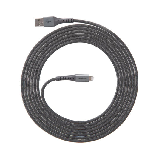 VENTEV Chargesync Alloy Lightning Cable 3m - Steel Gray