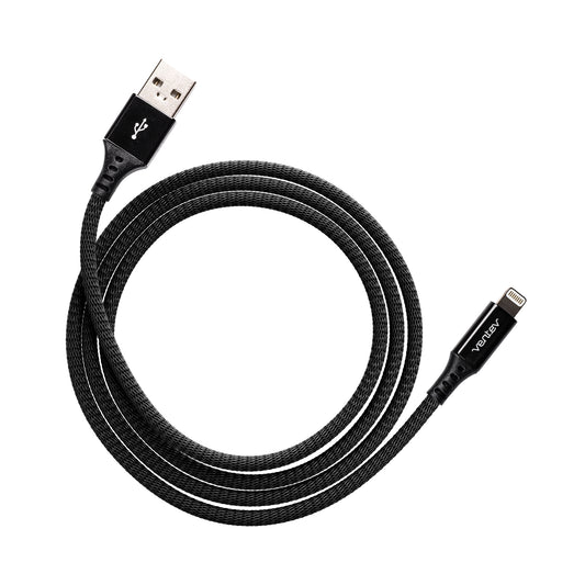 VENTEV Chargesync Alloy Lightning Cable 1.2m - Jet Black