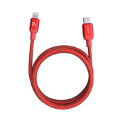 ADAM ELEMENTS PeAk II Braided USB-C to Lightning cable 1.2m - Red