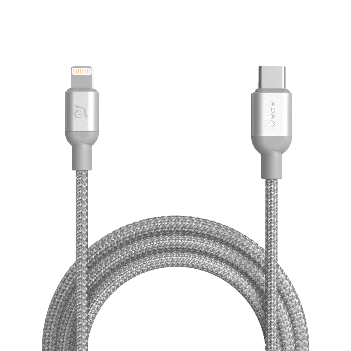 ADAM ELEMENTS PeAk II Braided USB-C to Lightning cable 1.2m - Silver