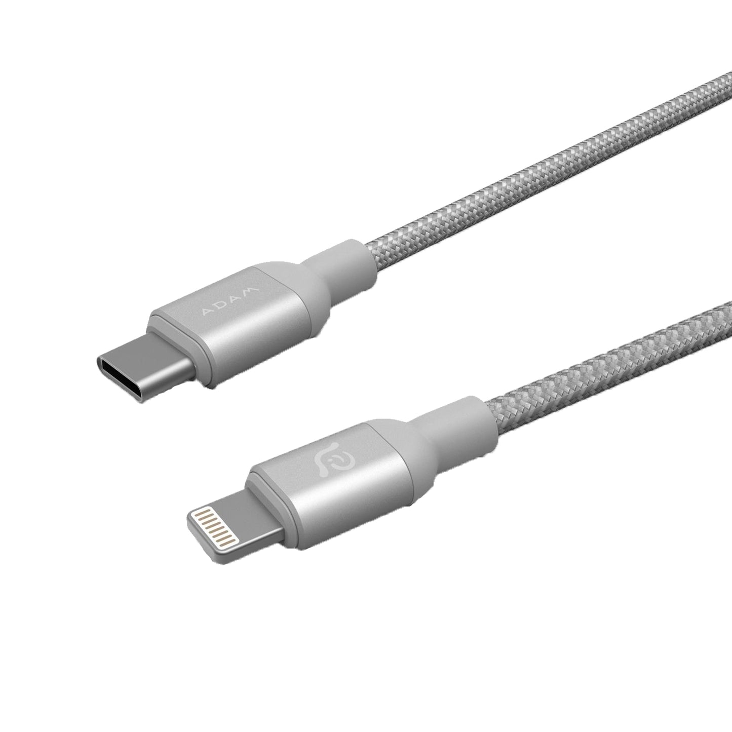 ADAM ELEMENTS PeAk II Braided USB-C to Lightning cable 1.2m - Silver
