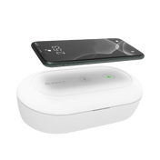 ADAM ELEMENTS Omnia UVC+ Ozone Sterilizer Box with Wireless Charger - White