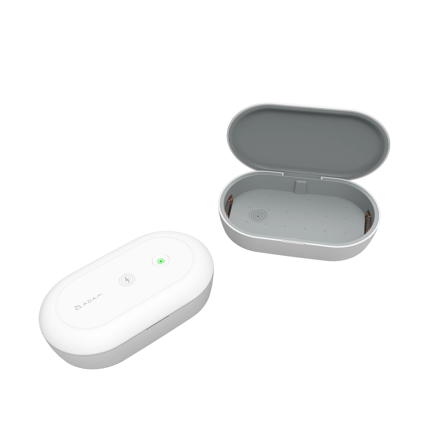 ADAM ELEMENTS Omnia UVC+ Ozone Sterilizer Box with Wireless Charger - White