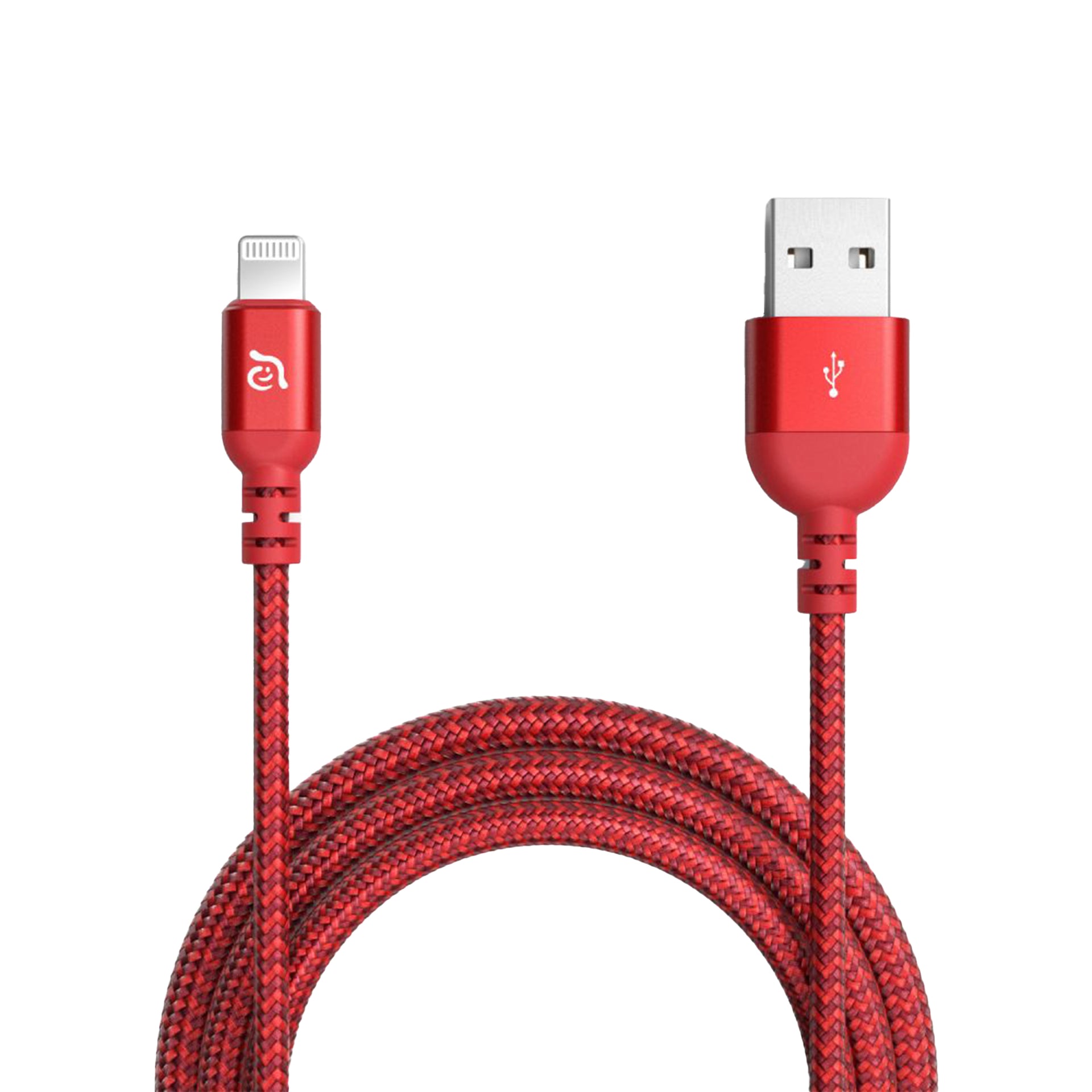 ADAM ELEMENTS Peak III Braided Lightning Cable 2m Red