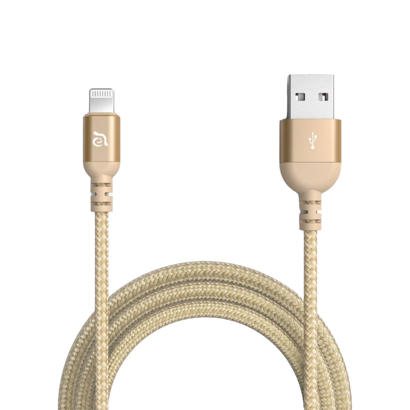 ADAM ELEMENTS Peak III Braided Lightning Cable 2m Gold