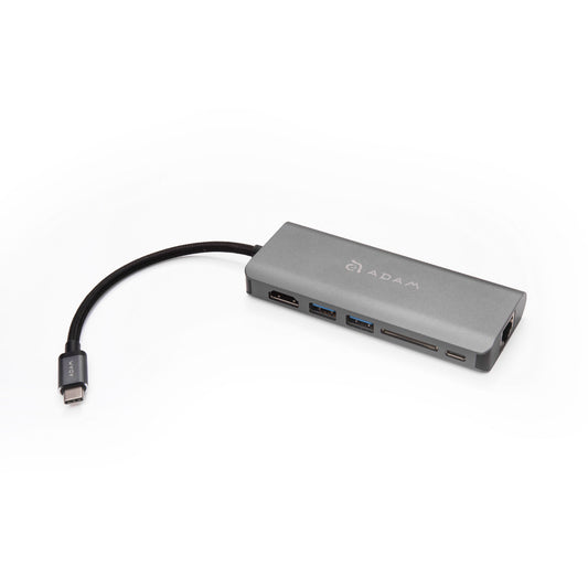 ADAM ELEMENTS Casa A01 USB C 6-in-1 Hub - Grey