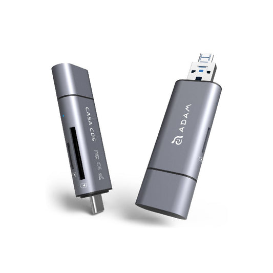 ADAM ELEMENTS Casa C05 5-in-1 OTG Card Reader - Grey