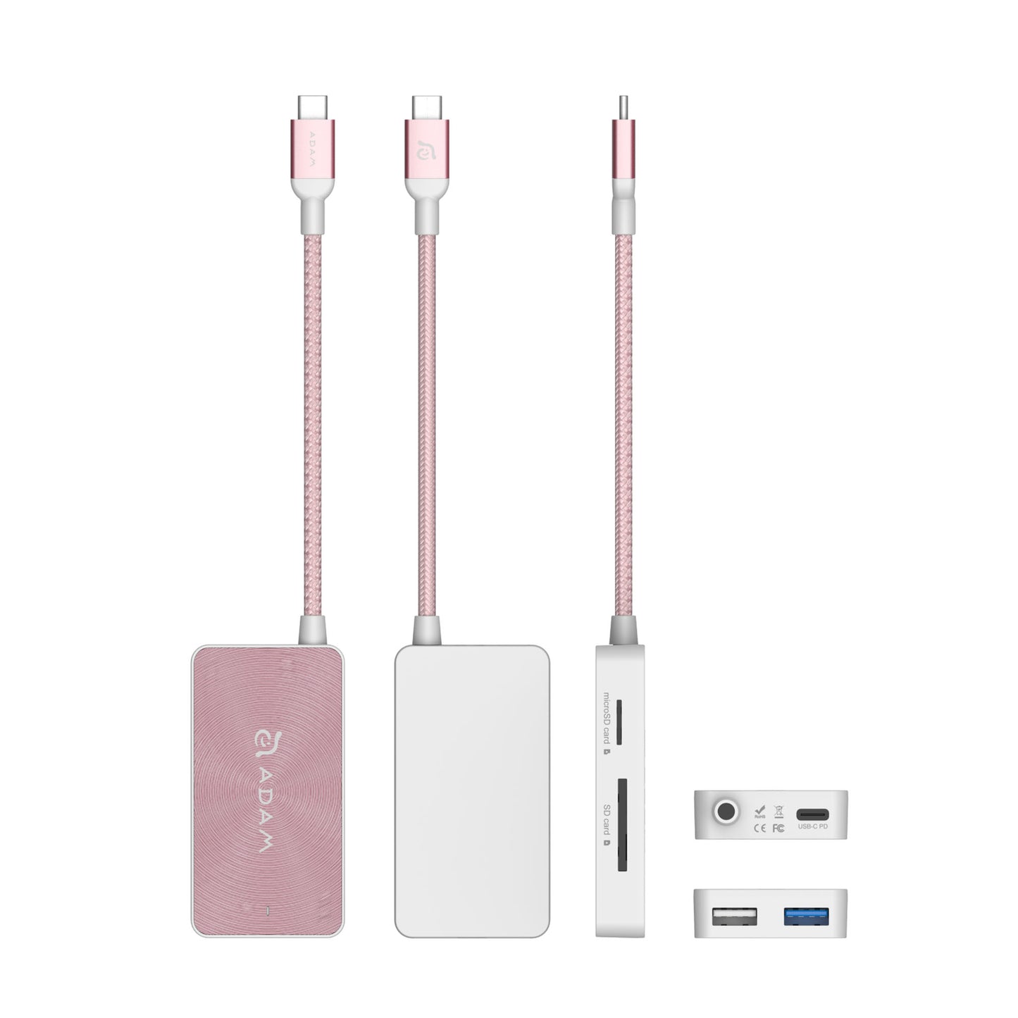 ADAM ELEMENTS Casa PDC501 USB C 5-in-1 Hub - Rose Gold