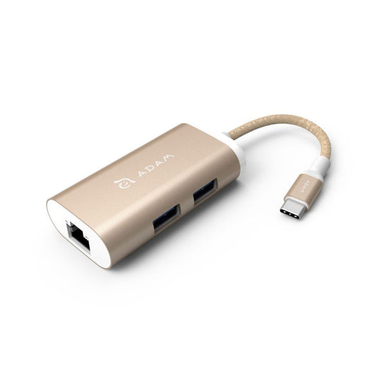 ADAM ELEMENTS Casa eC301 USB C 3-in-1 Hub - Gold