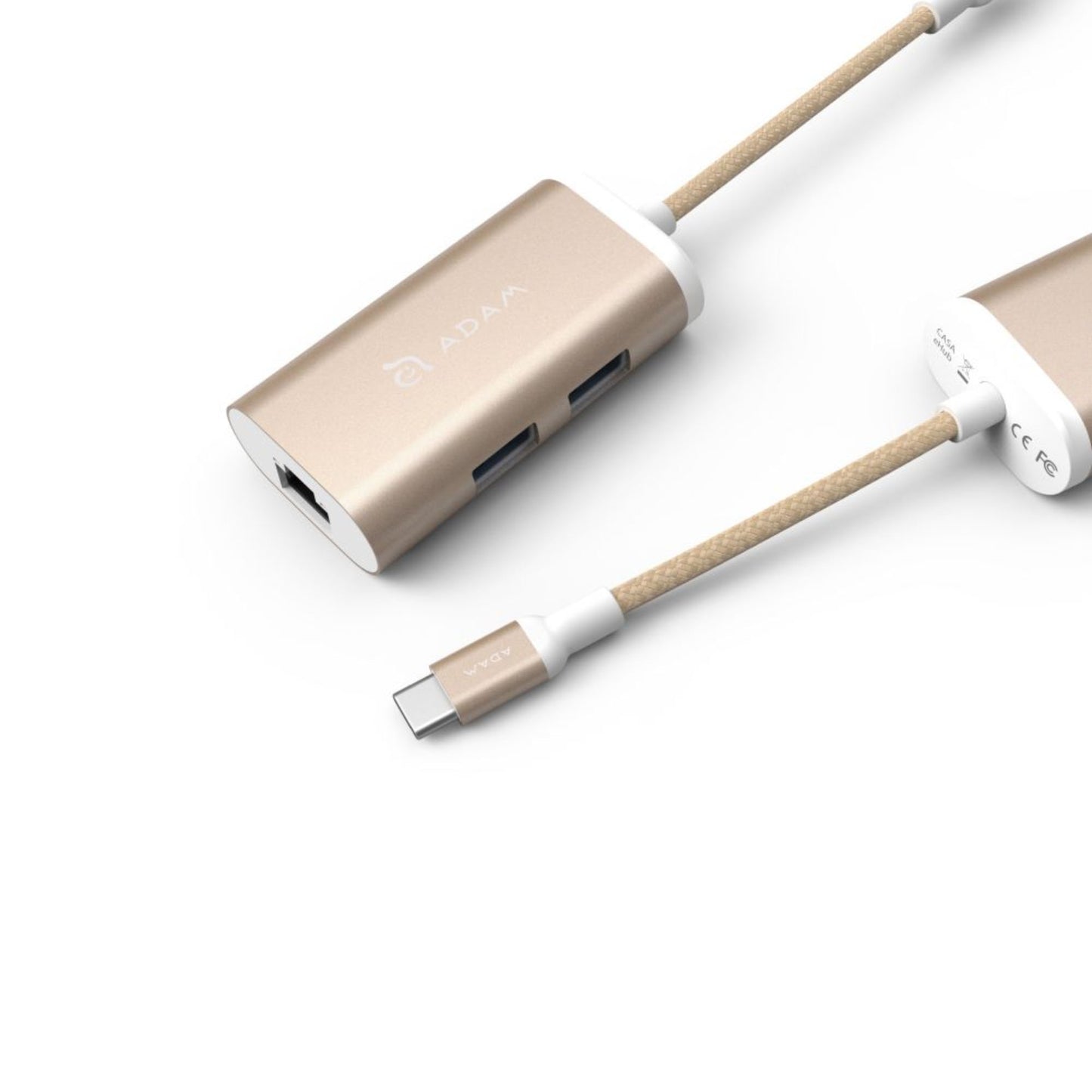 ADAM ELEMENTS Casa eC301 USB C 3-in-1 Hub - Gold