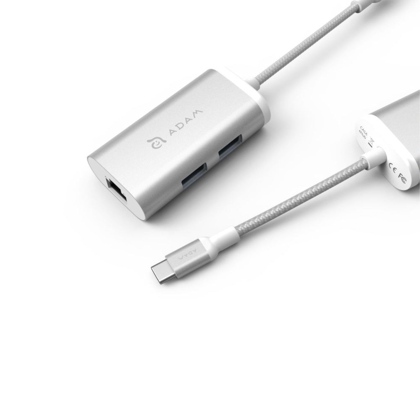 ADAM ELEMENTS Casa eC301 USB C 3-in-1 Hub - Silver