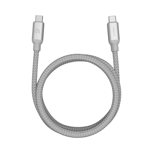 ADAM ELEMENTS Casa C200 USB-C to USB-C 100W Cable - Silver