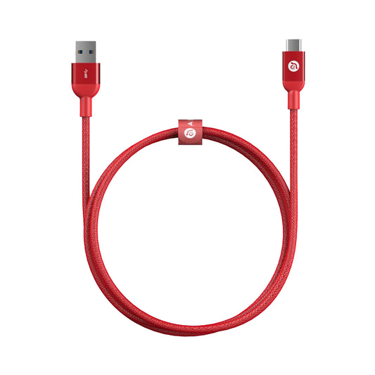 ADAM ELEMENTS Casa M100+ USB3.1 Gen2 USB-C to USB-A Cable - Red