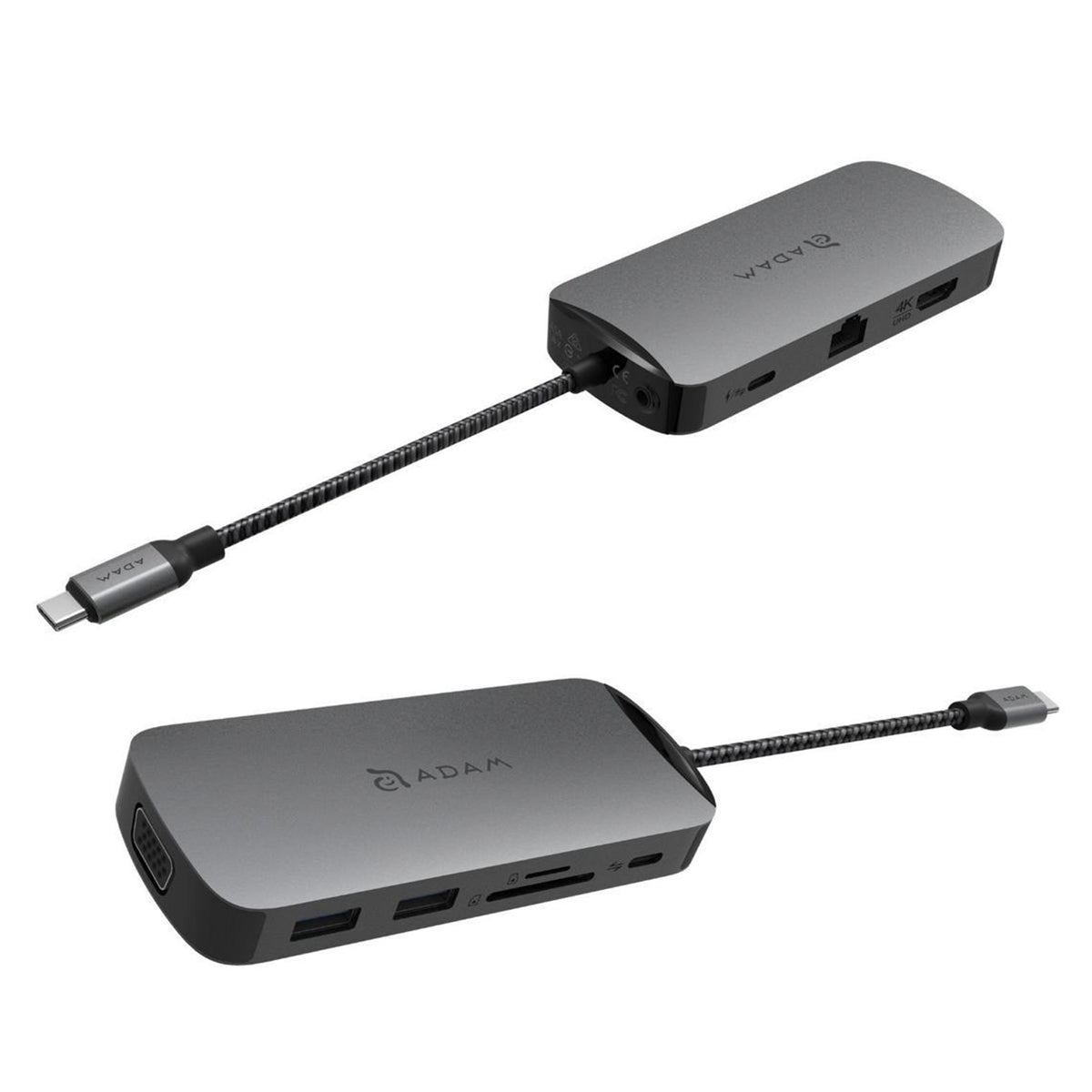 ADAM ELEMENTS Casa X USB C 10-in-1 Hub - Space Gray