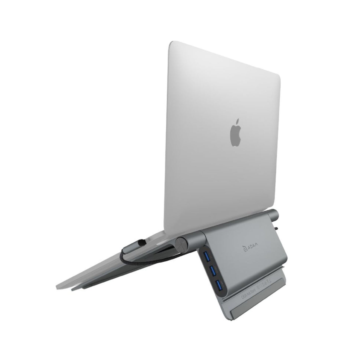 ADAM ELEMENTS Casa Hub USB C 5-in-1 Laptop Stand Hub - Grey