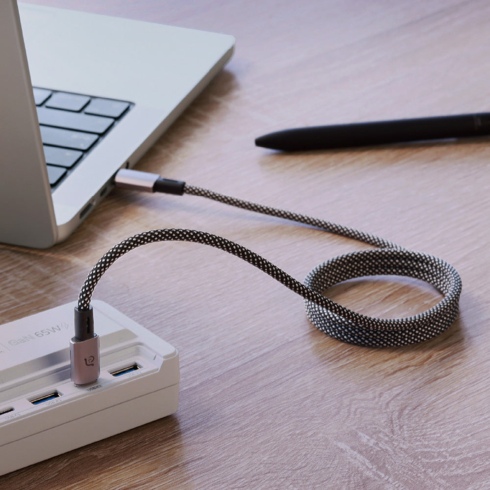 ADAM ELEMENTS CASA MS100 USB-C to USB-C 60w Magnetic Cable 1m - Black