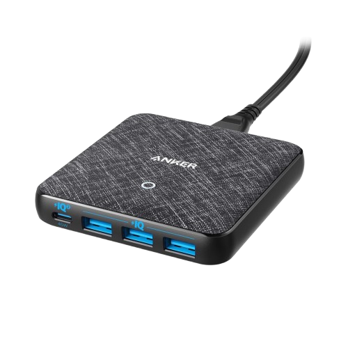 ANKER PowerPort Atom III Slim 4-port w/ USB-C Wall Charger - Black
