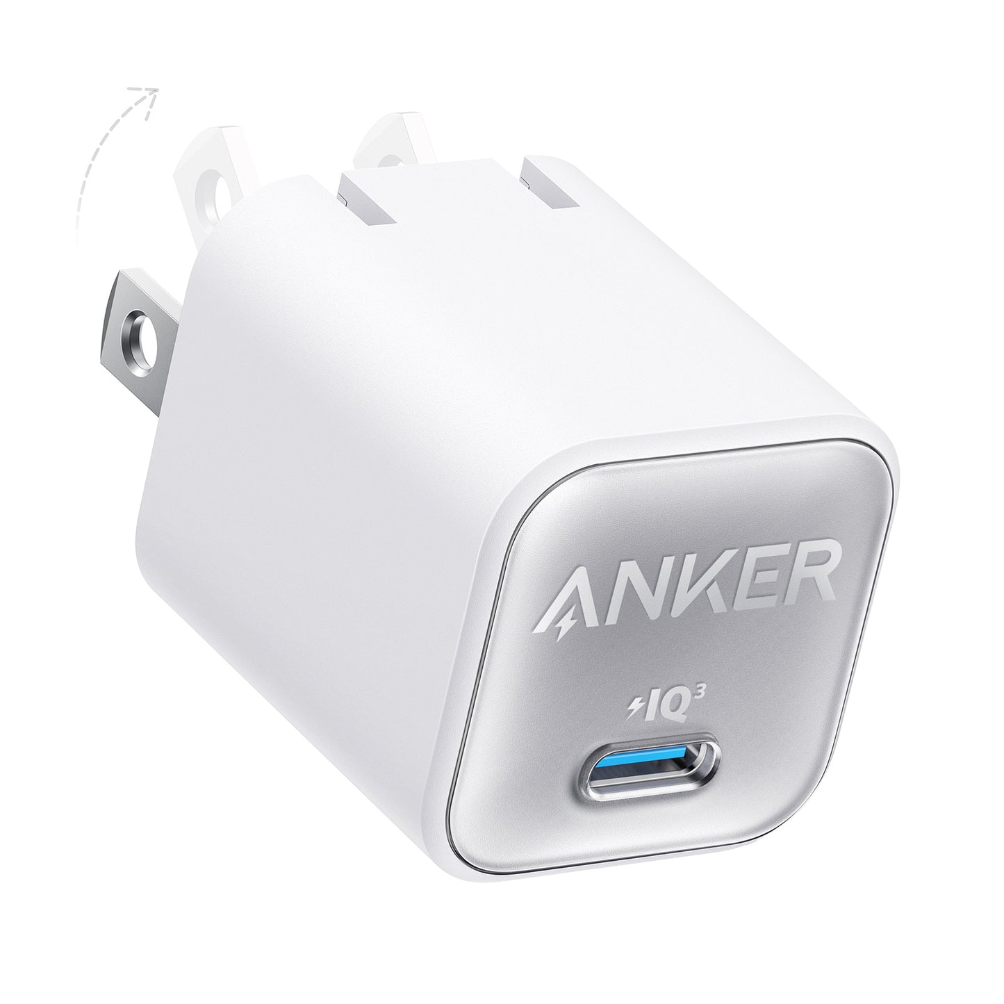 ANKER Nano3 30W USB-C Wall Charger - Aurora White