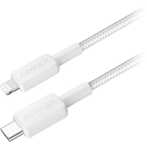 ANKER 322 USB-C to Lightning Braided Cable 3ft - White