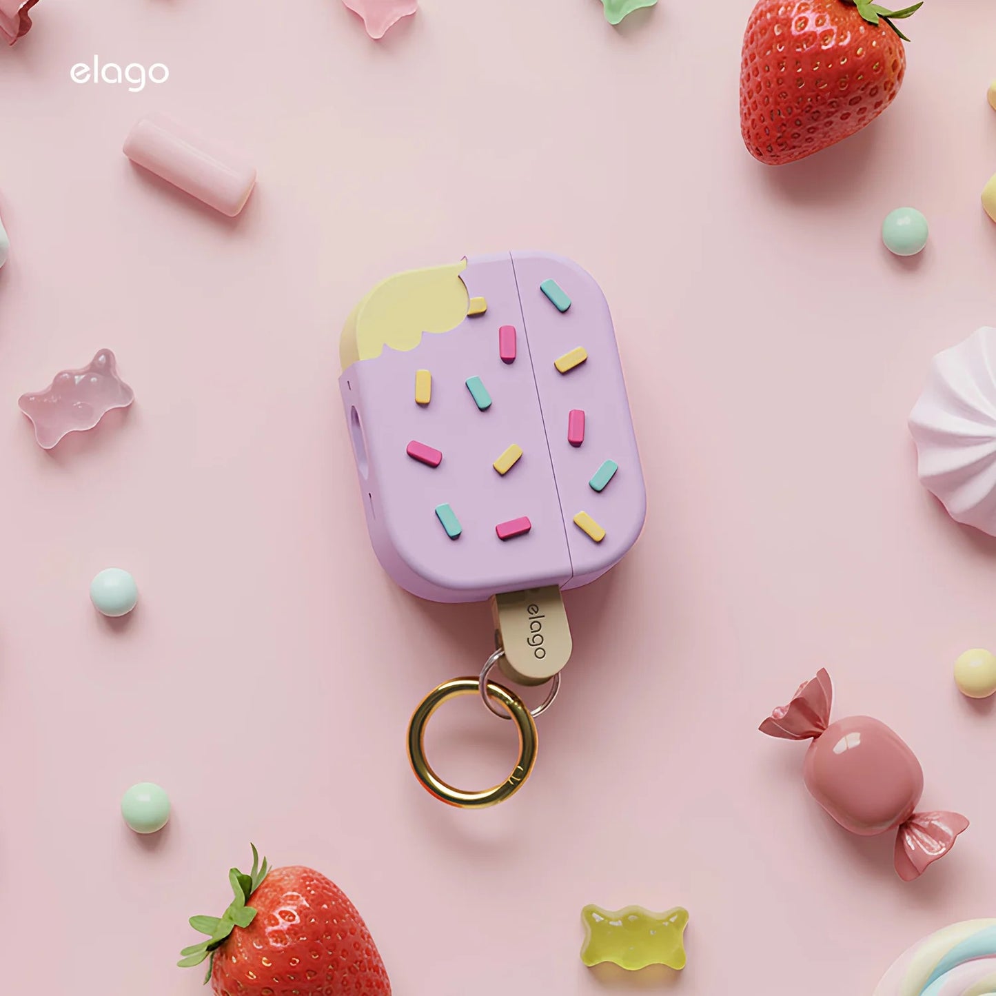 ELAGO Ice Cream Hang Case for AirPods Pro 3 - Lavender