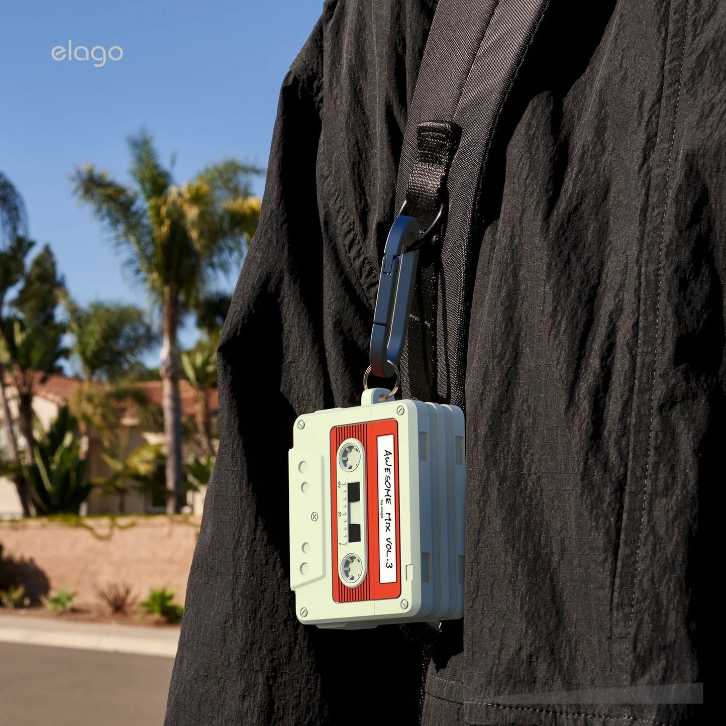 ELAGO Cassette Tape Hang Case For Airpos Pro 3 - Beige