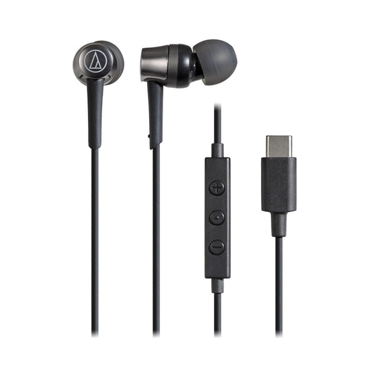 AUDIO TECHNICA In-Ear Earphones with USB Type C Connector - Black