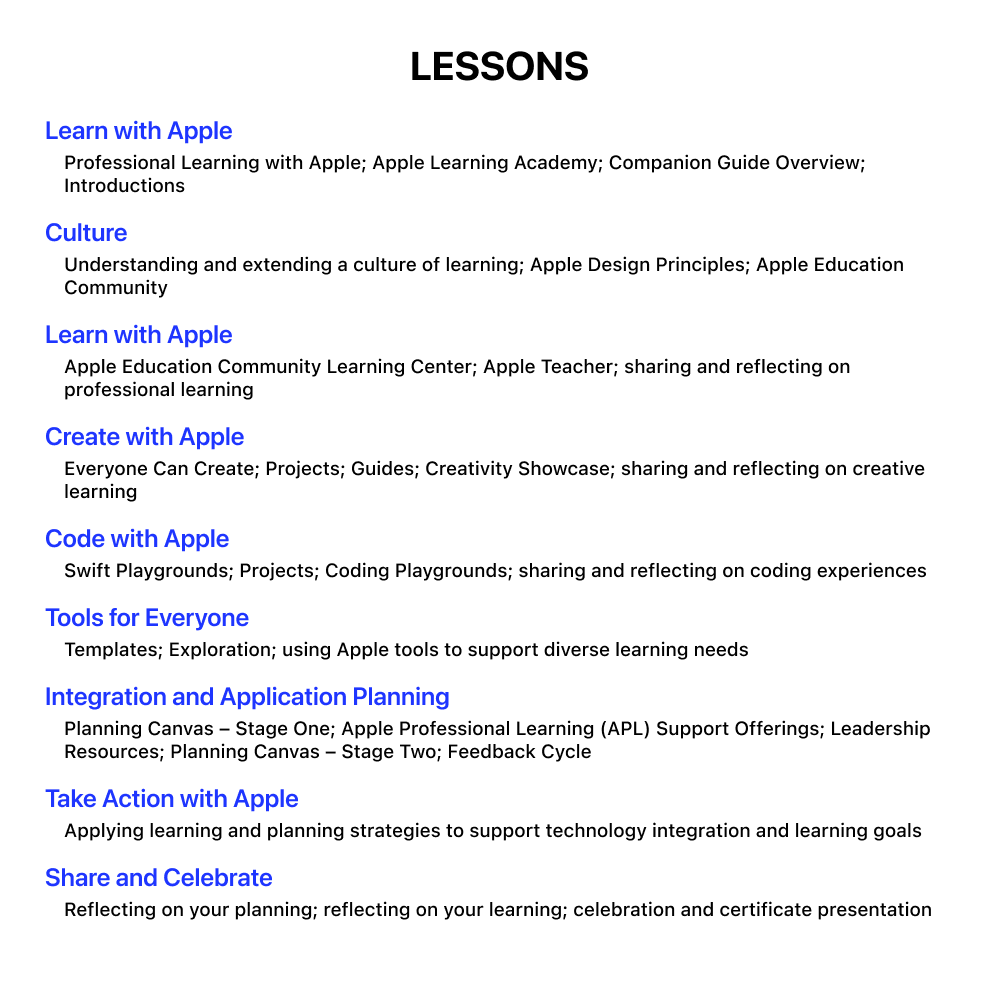 Apple Learning Academy