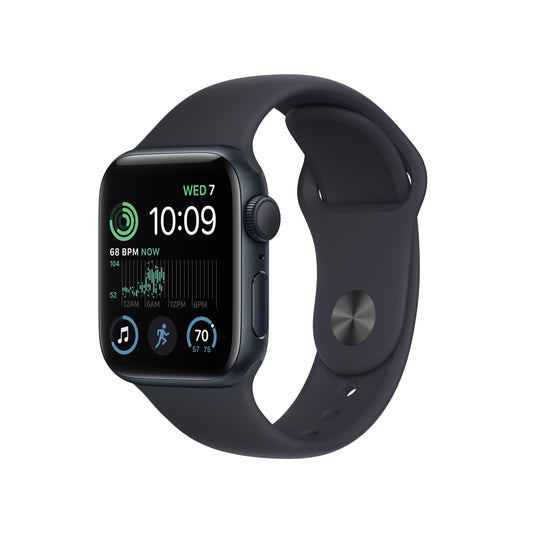 Apple Watch SE GPS 40mm Midnight Aluminum Case with Midnight Sport Band - Regular