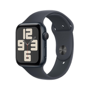 Apple Watch SE GPS 44mm Midnight Aluminum Case with Midnight Sport Band - M/L