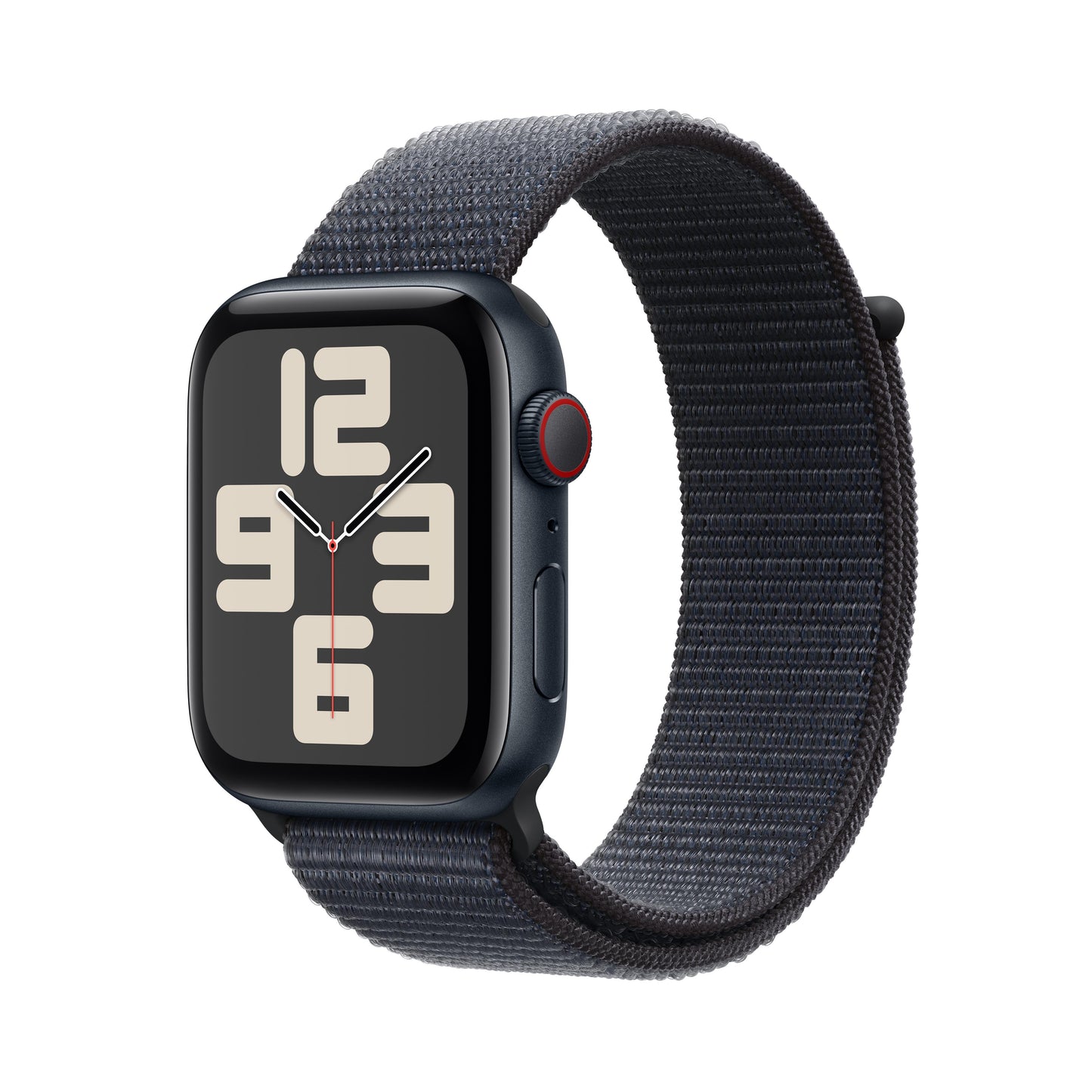 Apple Watch SE GPS  + Cellular 44mm Midnight Aluminum Case with Ink Sport Loop