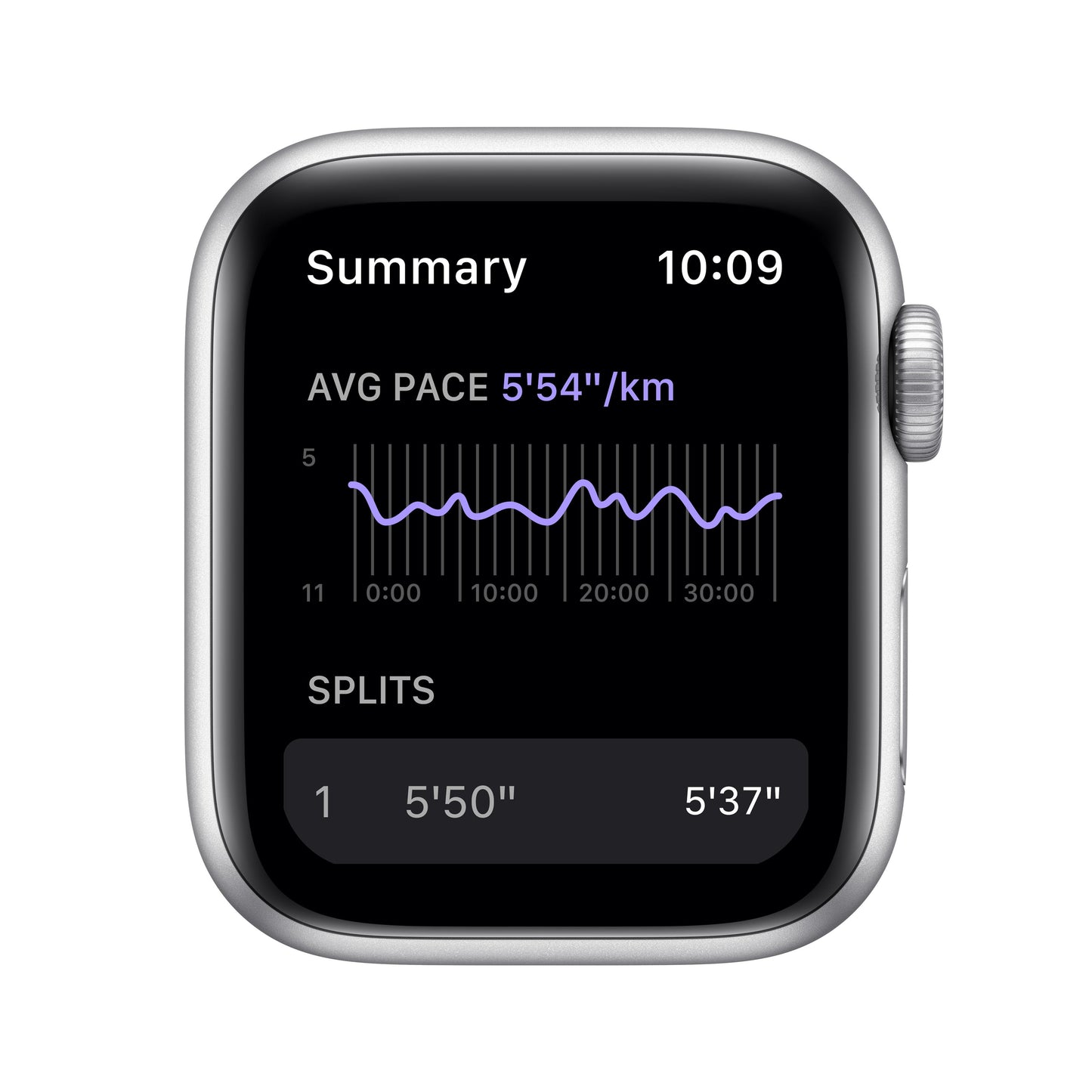 Apple Watch Nike SE GPS, 40mm Silver Aluminum Case with Pure Platinum/Black Nike Sport Band - Regular