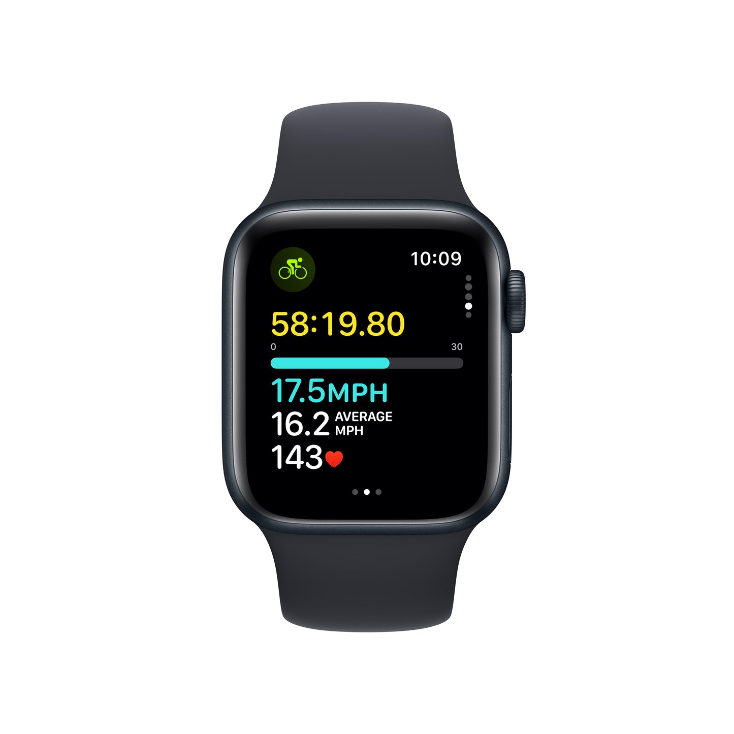 Apple Watch SE GPS + Cellular 40mm Midnight Aluminum Case with Midnight Sport Band - S/M