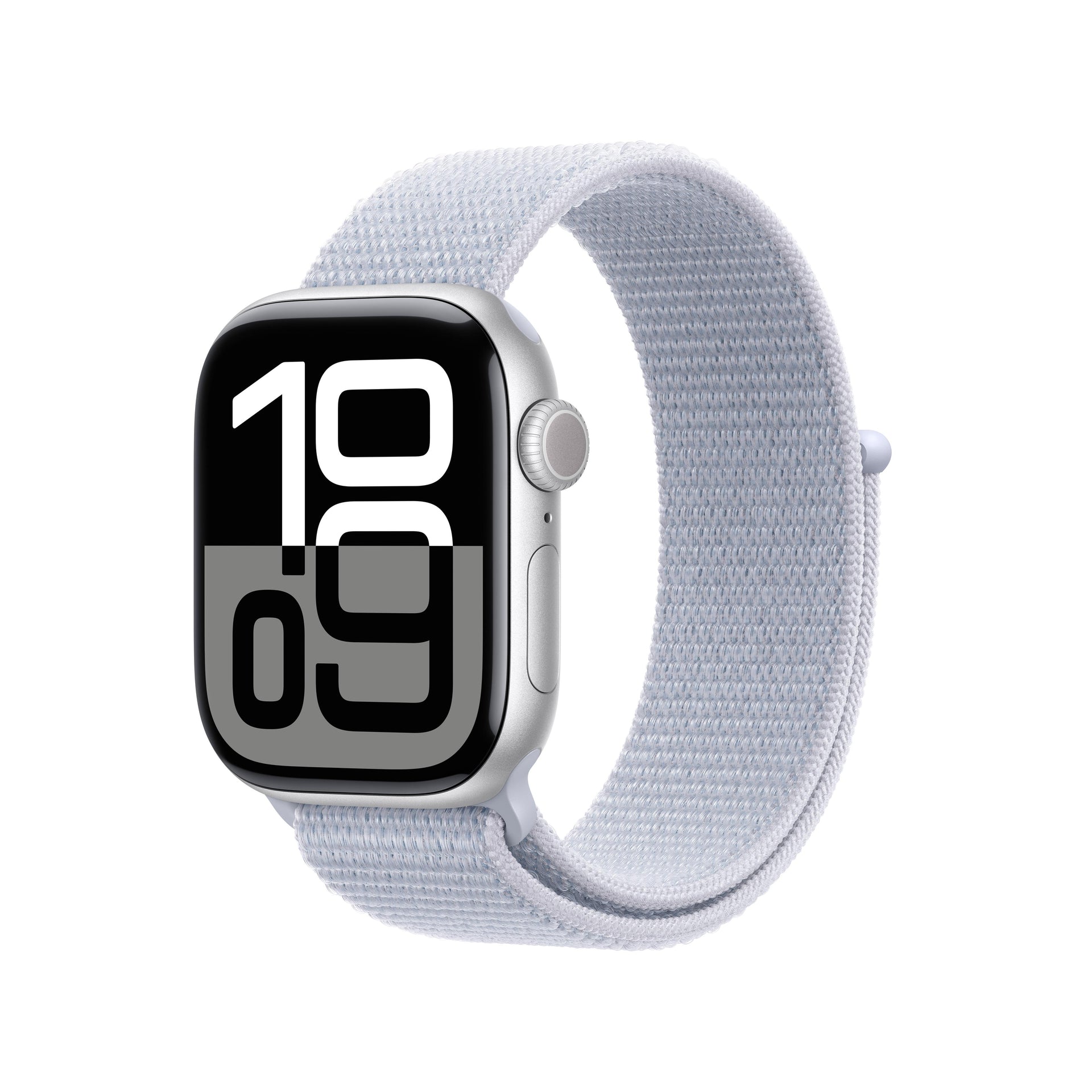 Apple Watch Series 10 GPS 42mm Silver Aluminum Case with Blue Cloud Sport  Loop