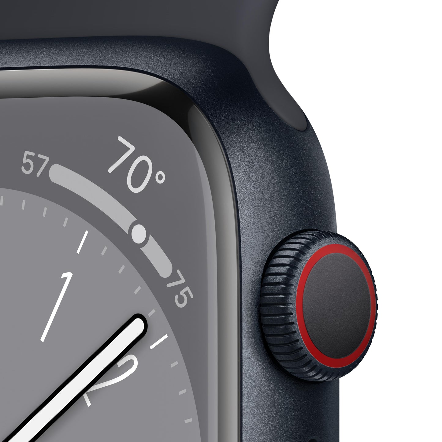 Apple Watch Series 8 GPS + Cellular 41mm Midnight Aluminum Case with Midnight Sport Band - Regular