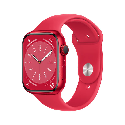 Apple Watch Series 8 GPS + Cellular 45mm (PRODUCT)RED Aluminum Case with (PRODUCT)RED Sport Band - Regular