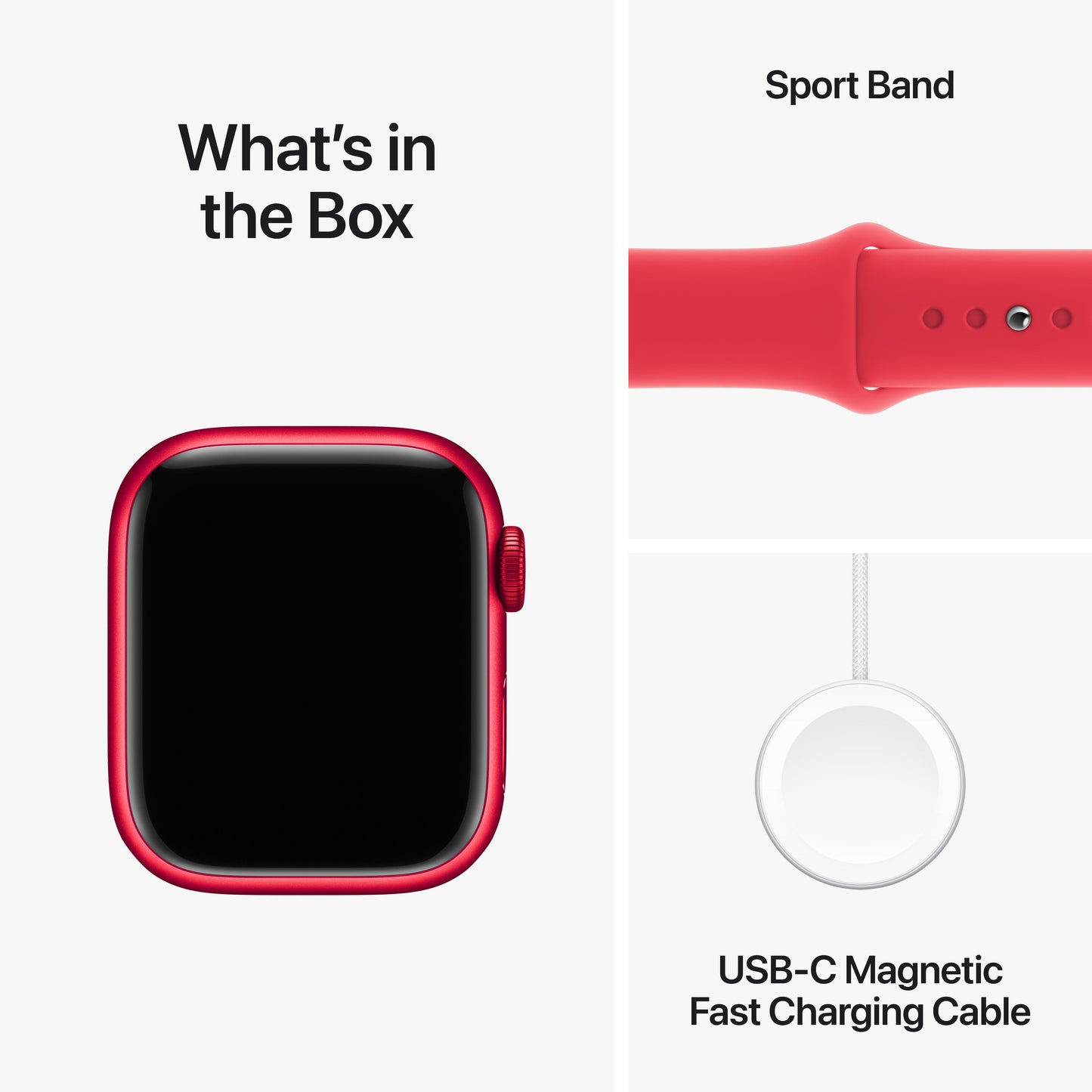 Apple Watch Series 9 GPS 41mm (PRODUCT)RED Aluminum Case with (PRODUCT)RED Sport Band - M/L