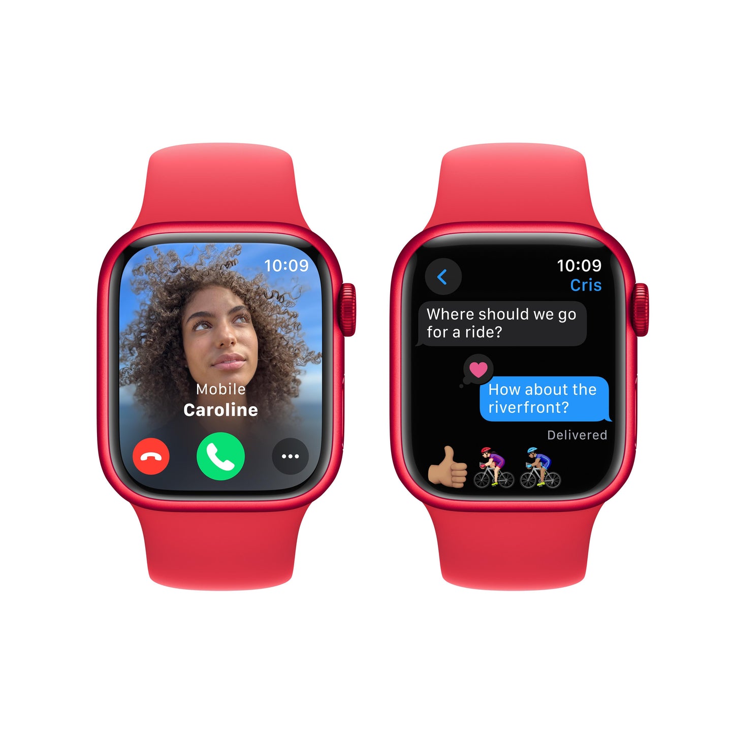 Apple Watch Series 9 GPS 41mm (PRODUCT)RED Aluminum Case with (PRODUCT)RED Sport Band - M/L