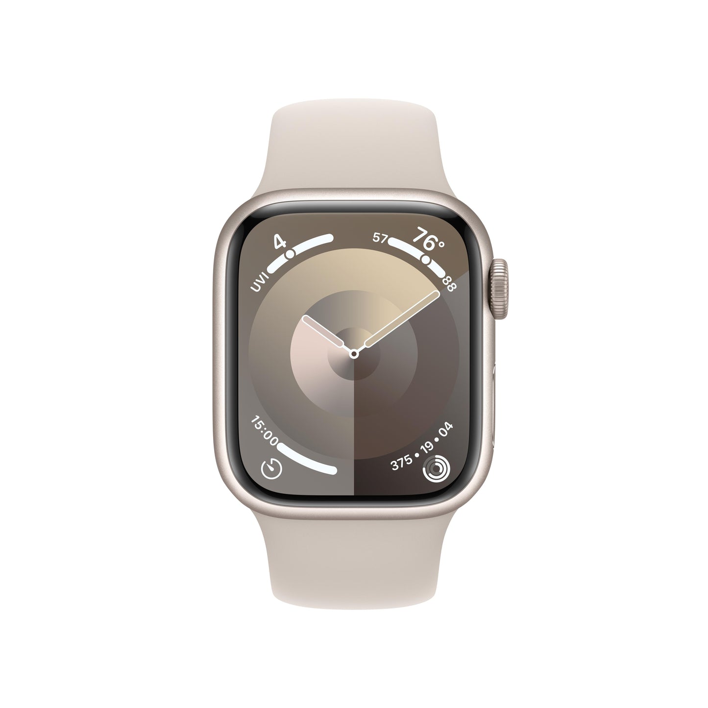 Apple Watch Series 9 GPS 41mm Starlight Aluminum Case with Starlight Sport Band - S/M