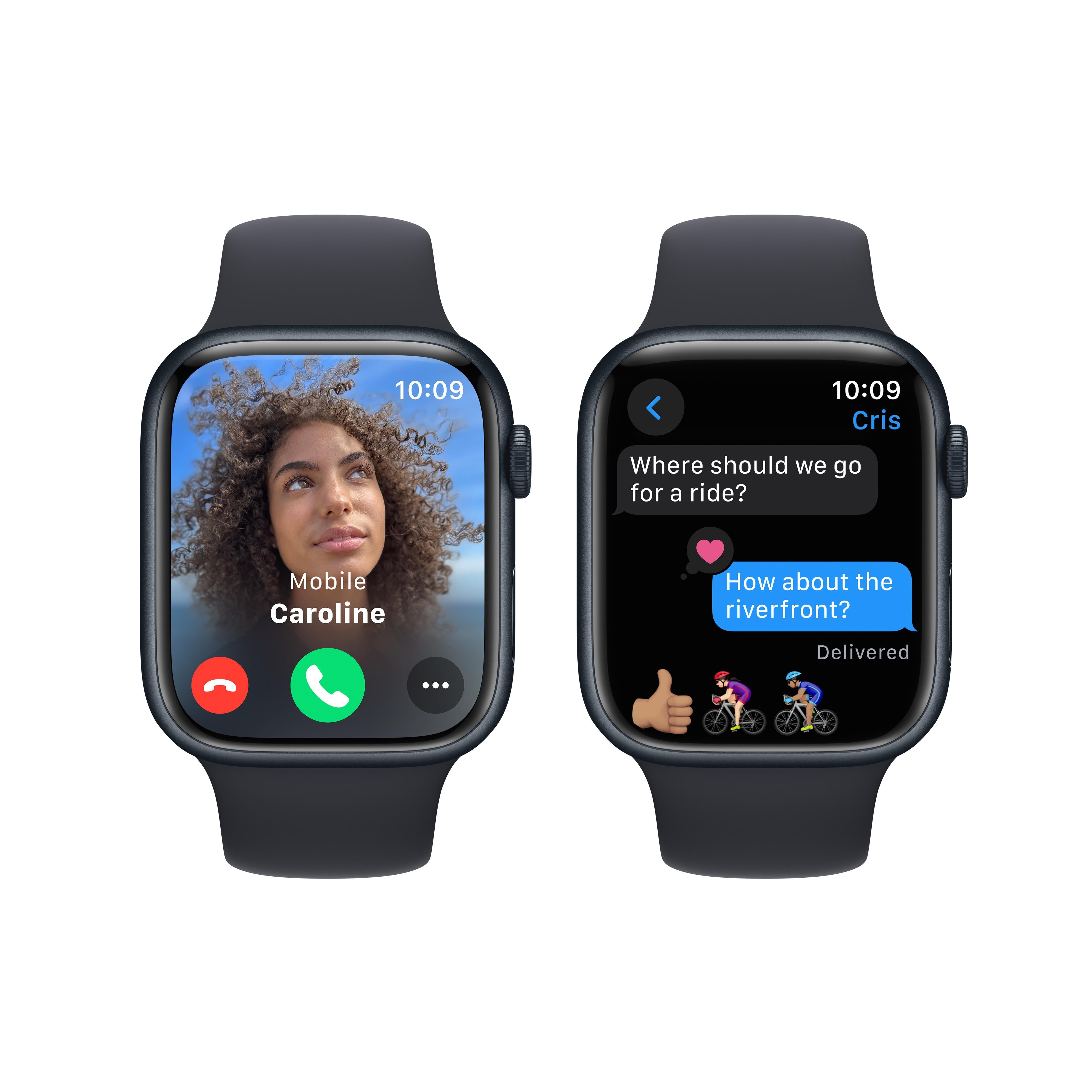 Apple Watch Series 9 GPS 45mm Midnight Aluminum Case with Midnight