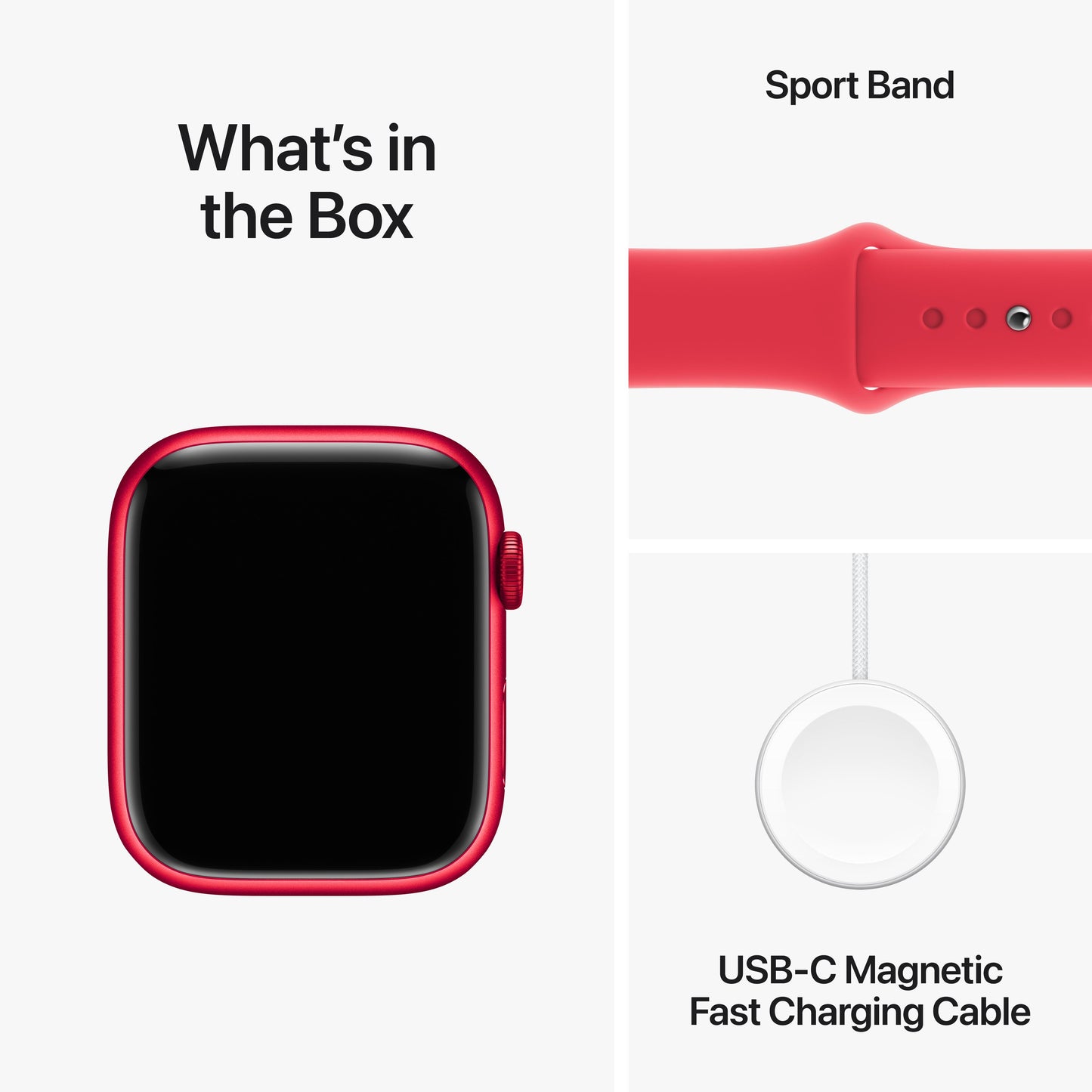 Apple Watch Series 9 GPS 45mm (PRODUCT)RED Aluminum Case with (PRODUCT)RED Sport Band - M/L