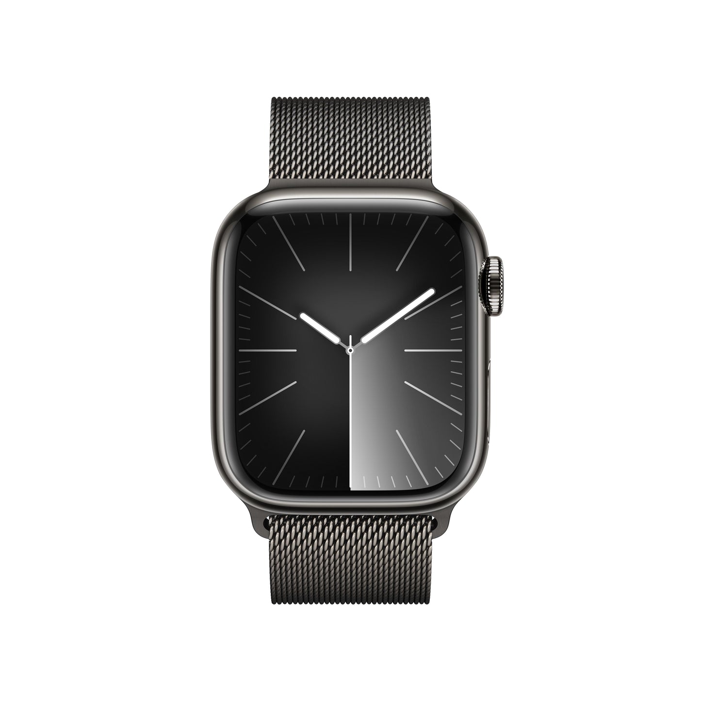 Apple Watch Series 9 GPS + Cellular 41mm Graphite Stainless Steel Case with Graphite Milanese Loop