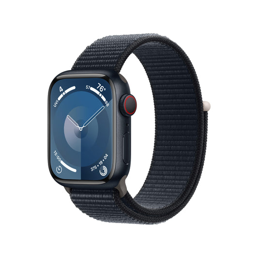 Apple Watch Series 9 GPS + Cellular 41mm Midnight Aluminum Case with Midnight Sport Loop