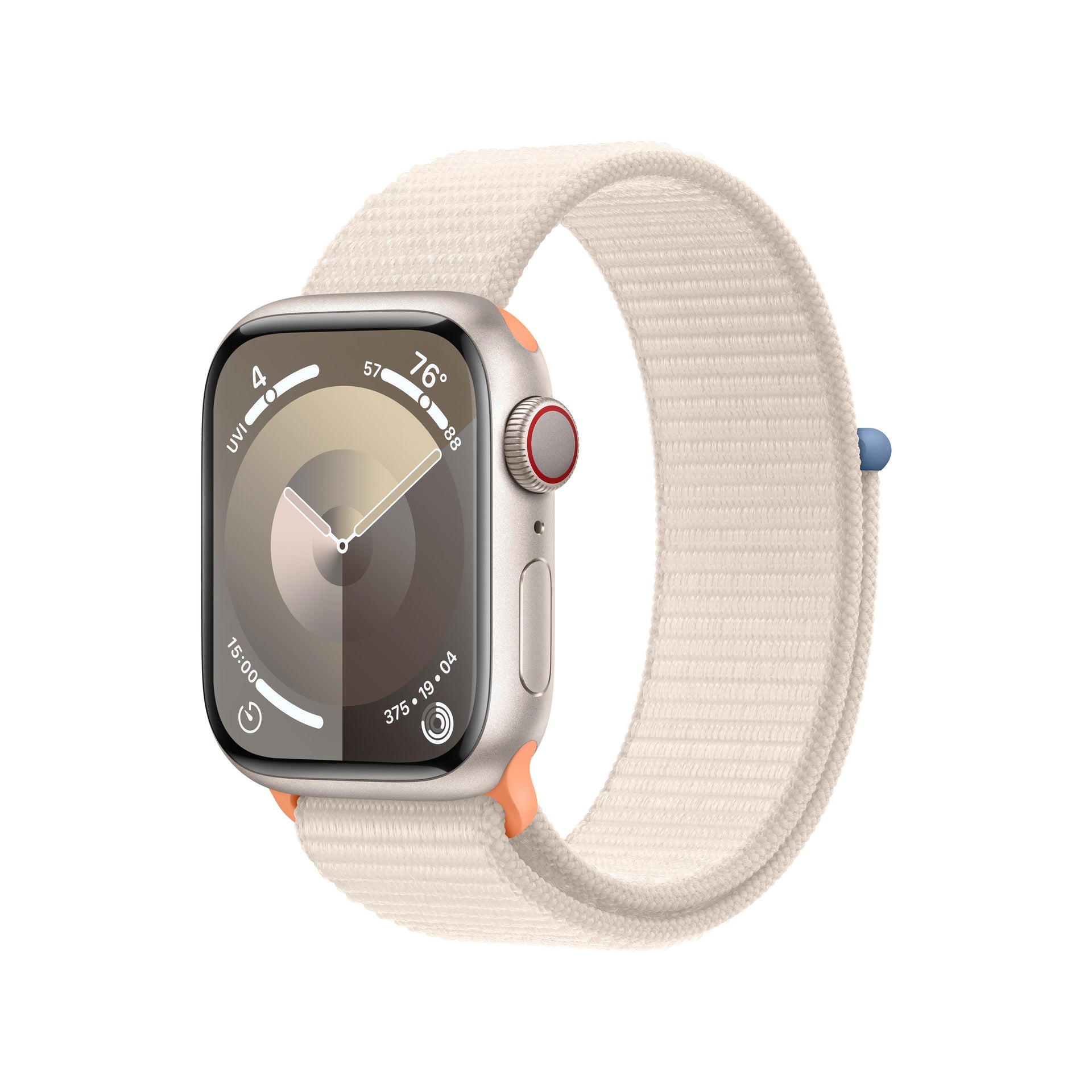 Apple Watch Series 9 GPS + Cellular 41mm Starlight Aluminum Case 