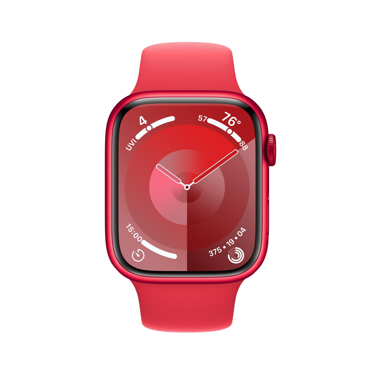 Apple Watch Series 9 GPS + Cellular 45mm (PRODUCT)RED Aluminum Case with (PRODUCT)RED Sport Band - M/L