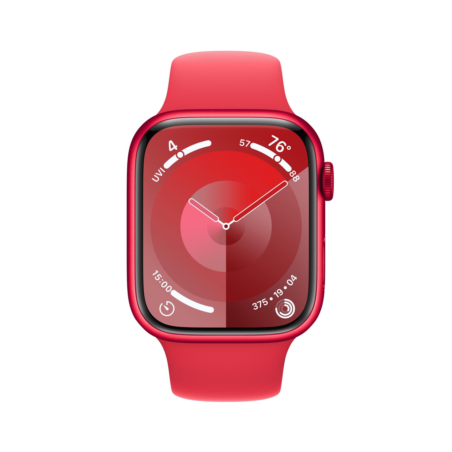 Apple Watch Series 9 GPS + Cellular 45mm (PRODUCT)RED Aluminum Case with (PRODUCT)RED Sport Band - S/M