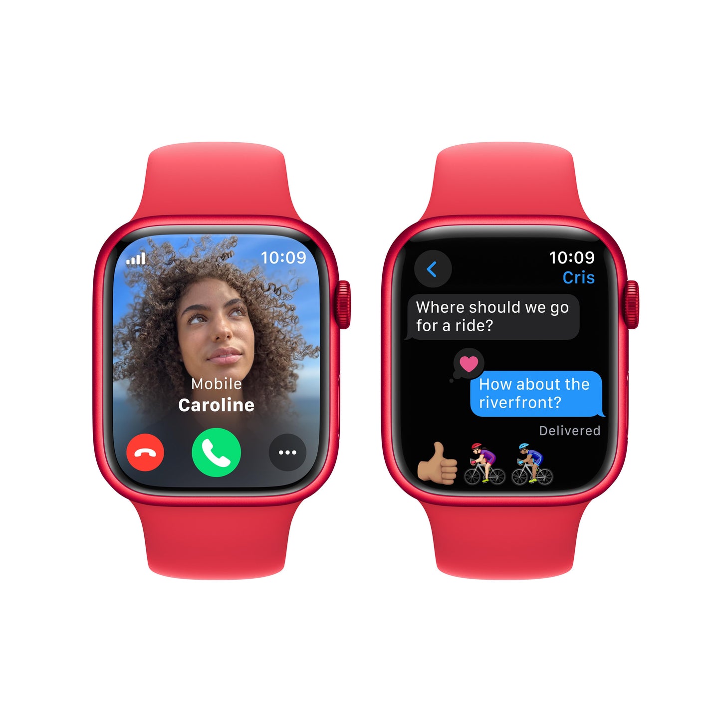 Apple Watch Series 9 GPS + Cellular 45mm (PRODUCT)RED Aluminum Case with (PRODUCT)RED Sport Band - M/L