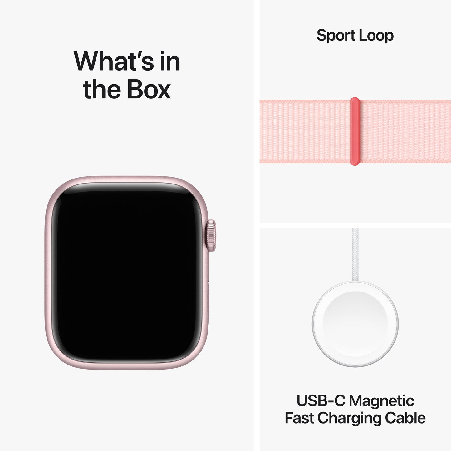 Apple Watch Series 9 GPS + Cellular 45mm Pink Aluminum Case with Light Pink Sport Loop