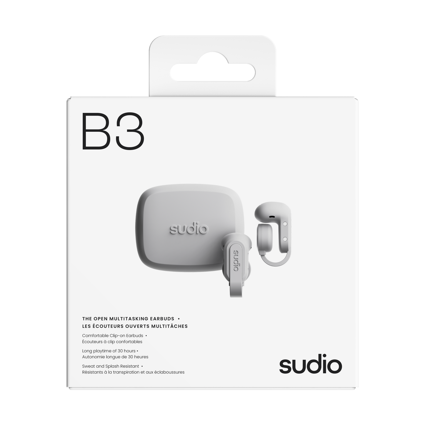 SUDIO B3 Open Earbuds - White